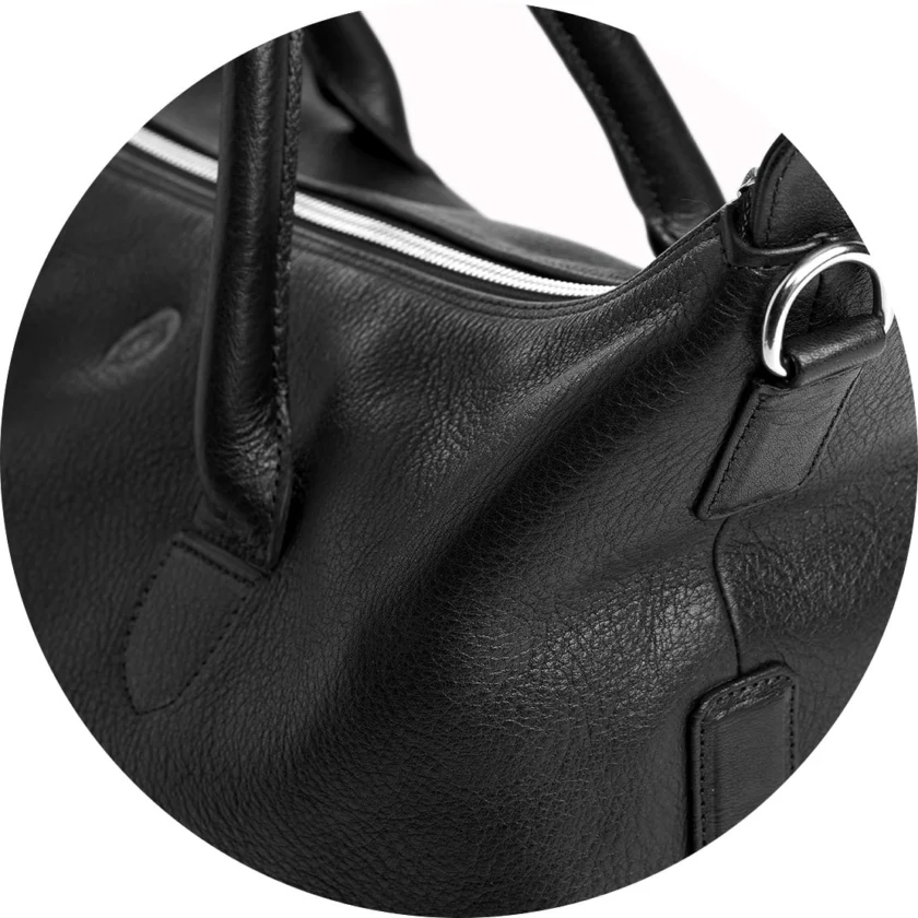 Tasche Mailand in Schwarz – Detailansicht