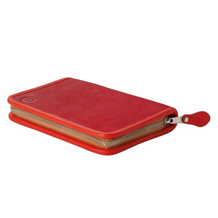 Stifte- & Schuletui Lasse in Rot-orange – Rückansicht