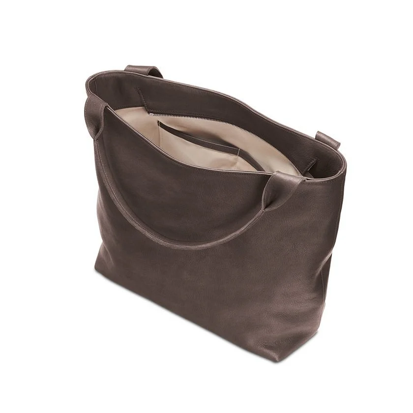 Tasche Barcelona in Mocca – Rückansicht