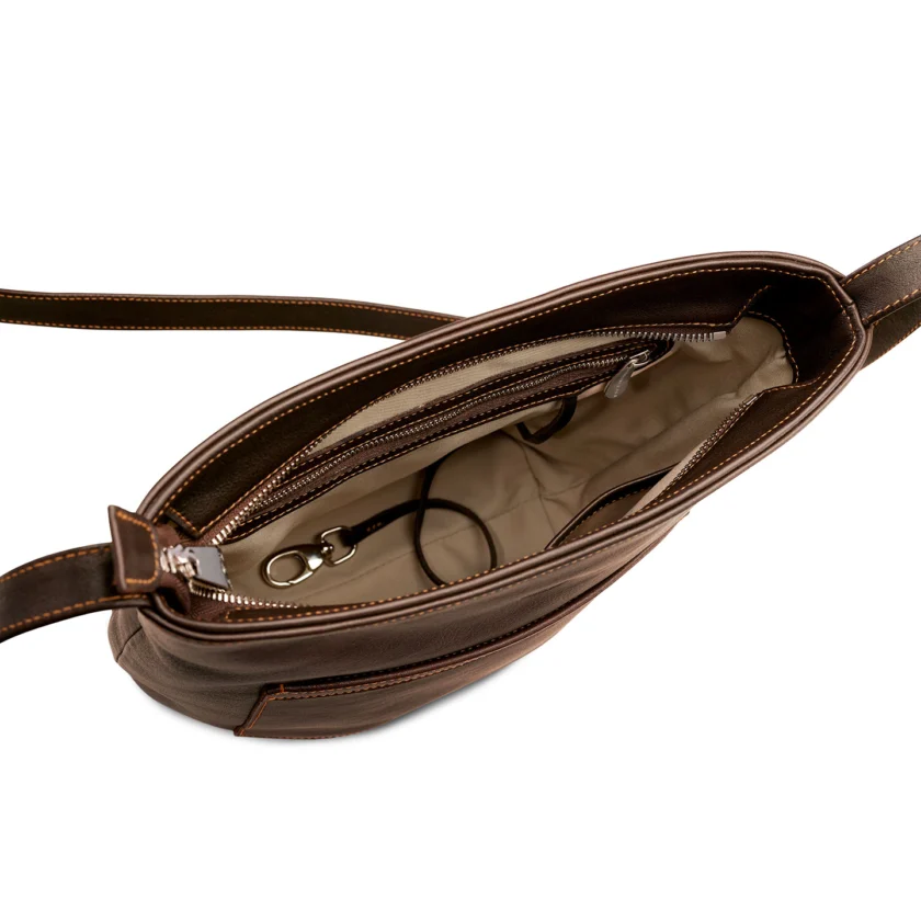 Tasche Vicenza in Mocca – Detailansicht