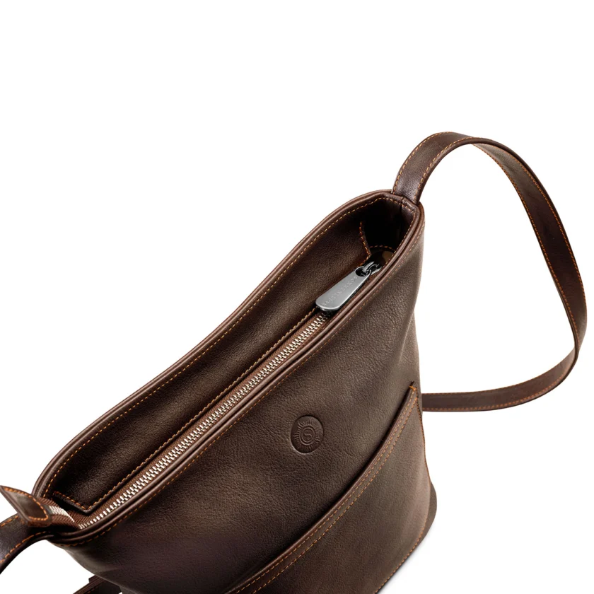 Tasche Vicenza in Mocca – Detailansicht